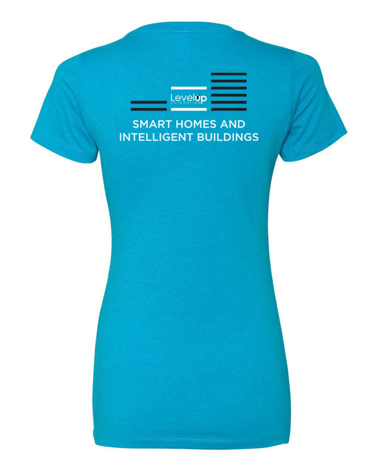 Level Up Automation Apparel & Accessories Level Up Short Sleeved Shirt  - Women's in Blue